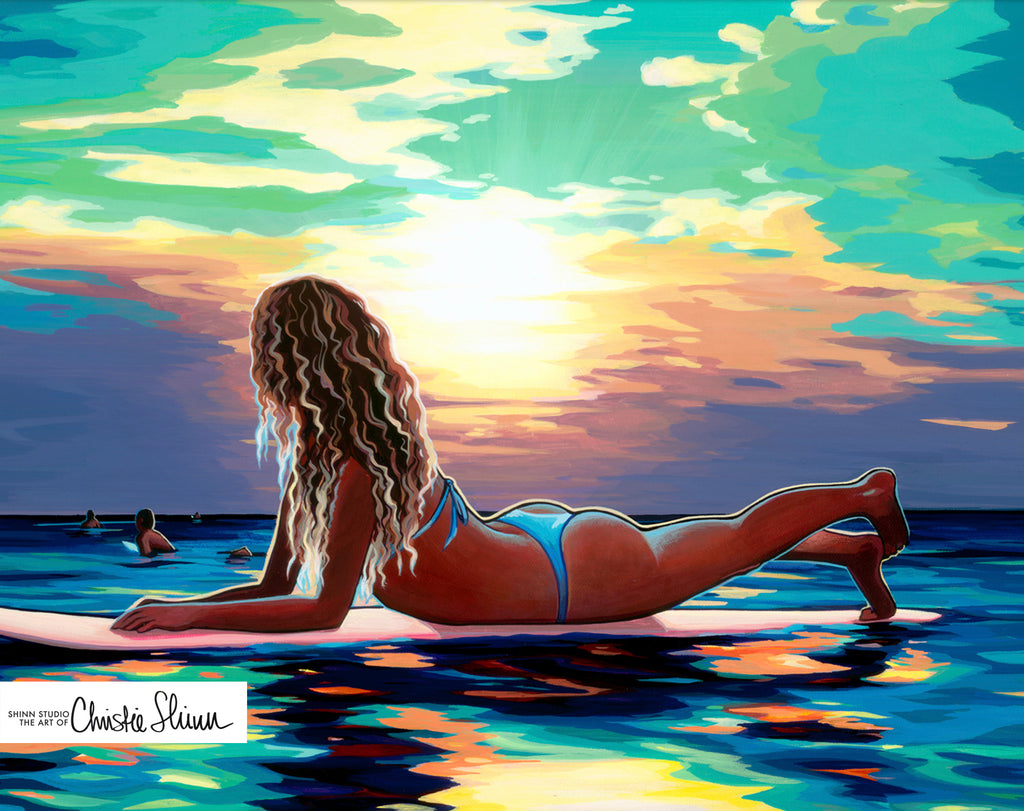 Surf Angel Art Print by Christie Shinn