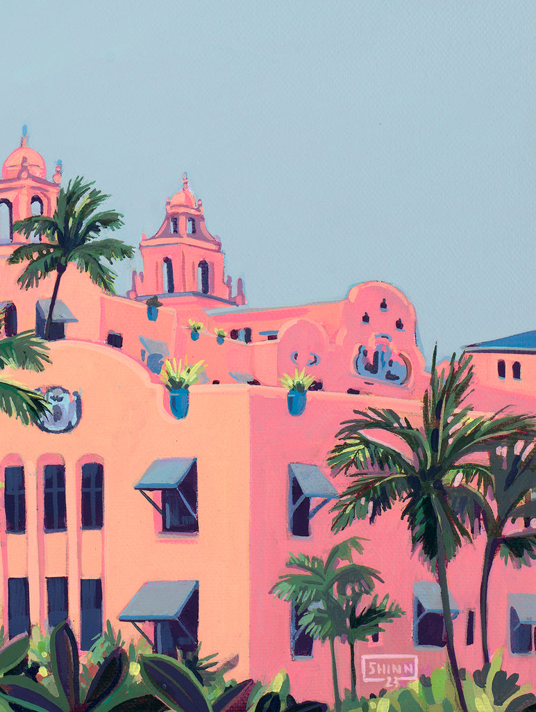 ROYAL AMONG THE PALMS - CANVAS GICLEE