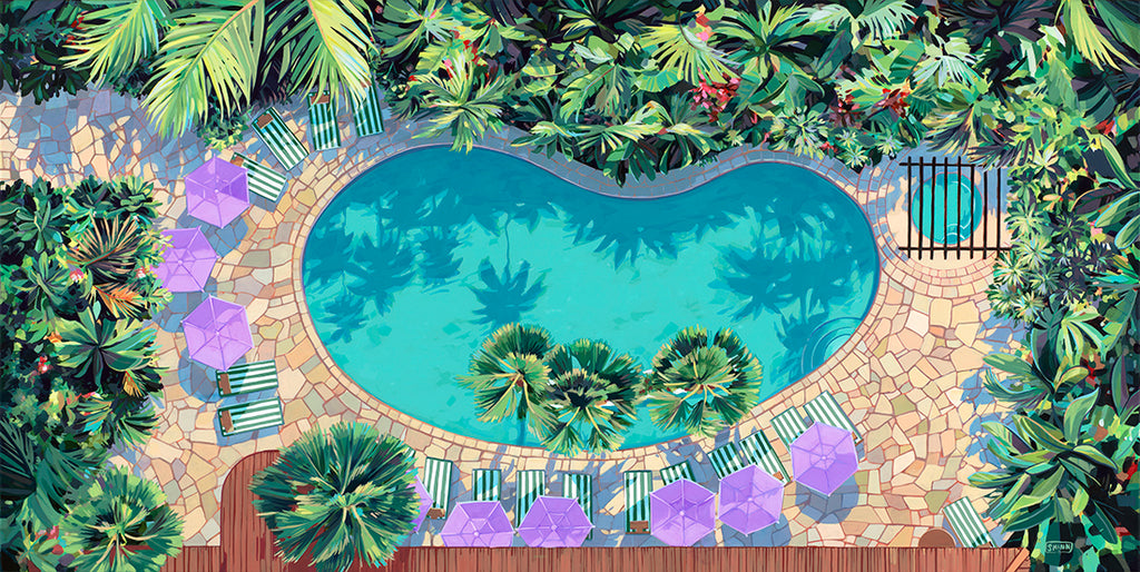 POOLSIDE Surfer Towel